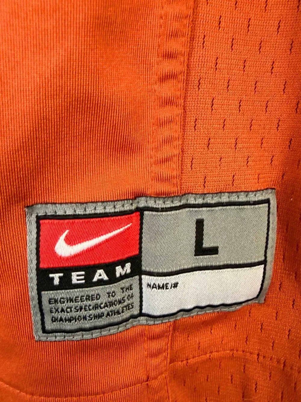 Nike Texas Longhorns Football Jersey Kids Size Large Burnt Orange